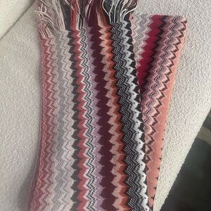 Missoni Multicolor Zigzag Knit Accessory
